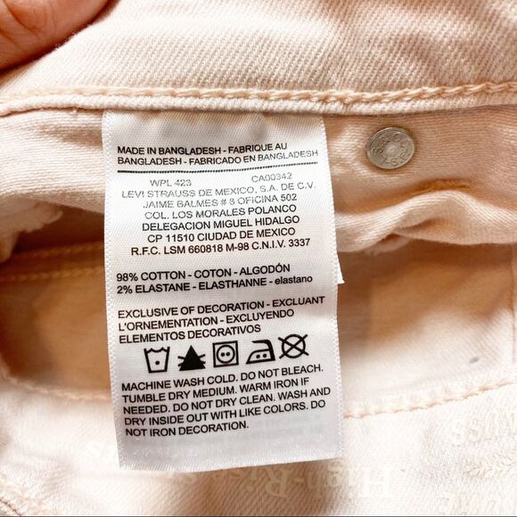 Levi’s high waist pink shorts sz 29 - Picture 4 of 7